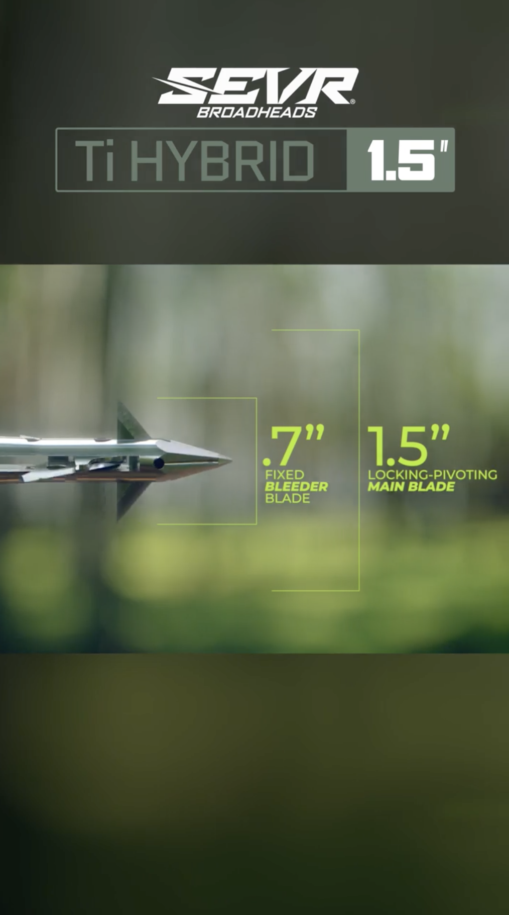 Sevr Ti Hybrid 1.5 Broadhead